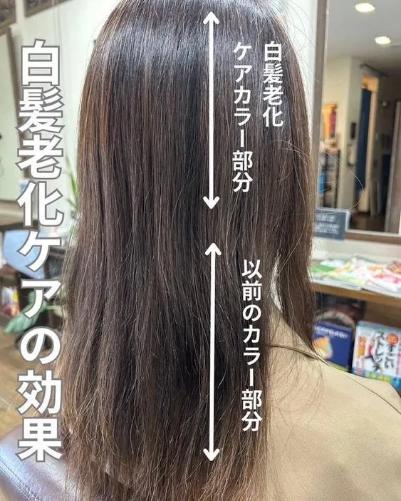 白髪老化ケアを続けて健康な髪が生えてきた